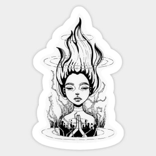 Her power is growing Sticker